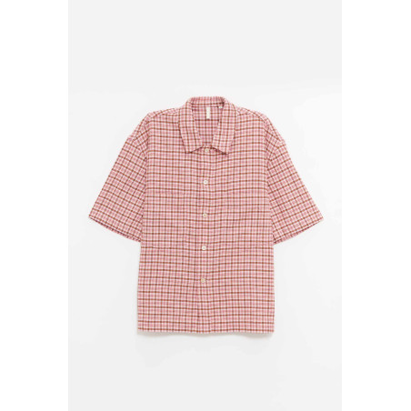 SUNFLOWER PINK CHECK ADAM OVER SHIRT